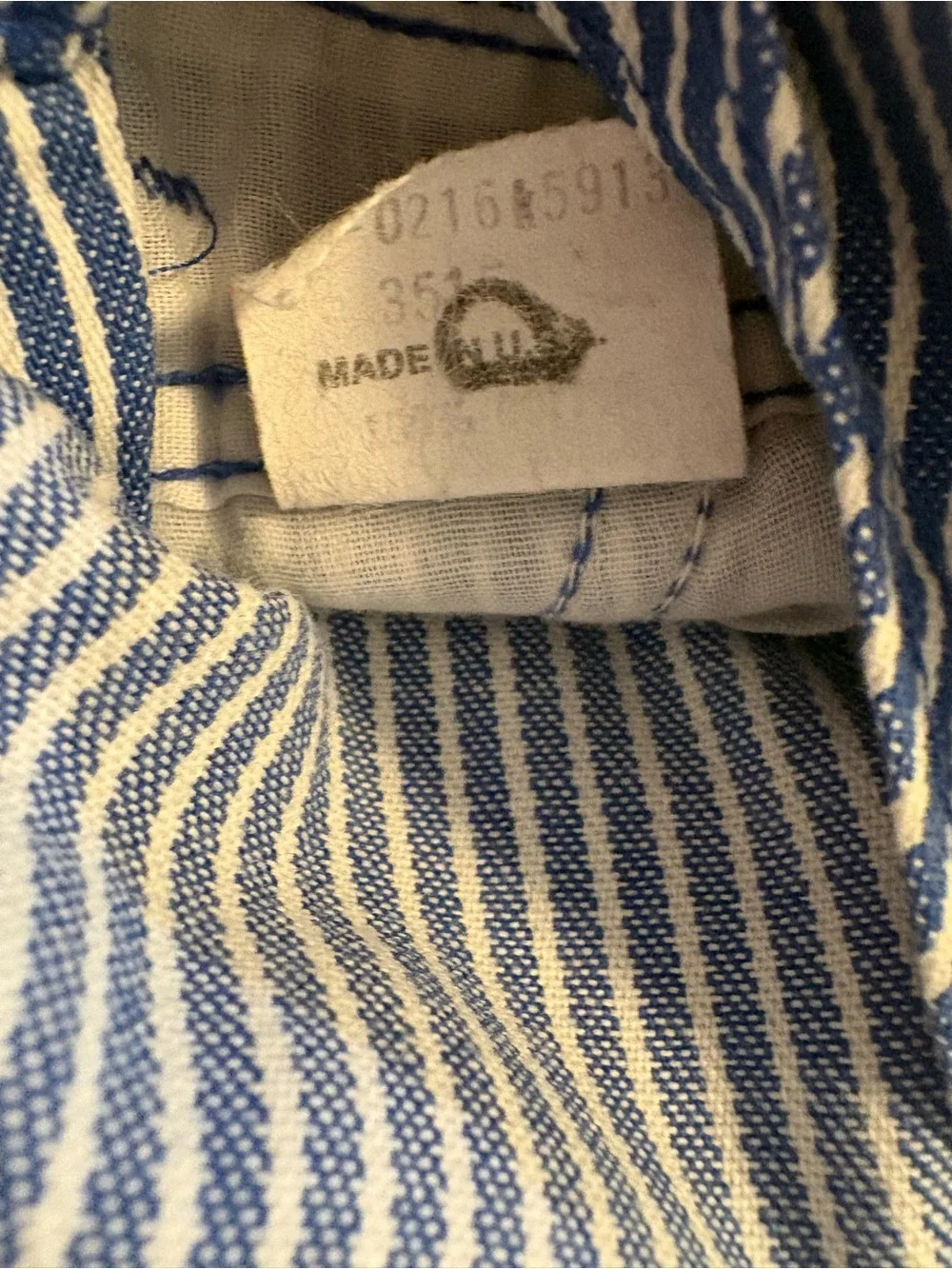 Vintage Oshkosh B’Gosh Hickory Stripe Overalls